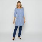 VANESSA STYLE Damen-Longshirt hellblau 48/50 (4) - 113686800004 - 1 - 140px