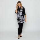 VANESSA STYLE Damen-Longshirt schwarz/weiß 48/50 (4) - 113687300004 - 1 - 140px