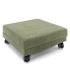 Hocker faltbar mit Untersatz Cord olivgrün - 113841100000 - 1 - 140px