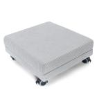 Hocker faltbar mit Untersatz Cord hellgrau - 113885600000 - 1 - 140px