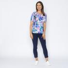 Jeannie Damen-Plissee-Shirt Blumen - 113966100000 - 1 - 140px