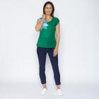 Jeannie Damen-Plissee-Shirt Blume - 113966400000 - 1 - 140px