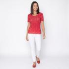 Jeannie Damen-Plissee-Shirt Goldprint - 113968600000 - 1 - 140px