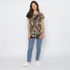FASHION NEWS Damen-Shirt Tigerkopf Dunkelbraun M/L - 38-42 - 113979500001 - 1 - 140px