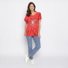 FASHION NEWS Damen-Shirt Katze rot M/L - 38-42 - 113980200001 - 1 - 140px
