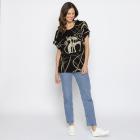 FASHION NEWS Damen-Shirt Katze schwarz M/L - 38-42 - 113980600001 - 1 - 140px