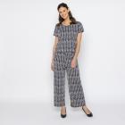 FASHION NEWS Damen-Hose Grafik navy/multicolor M/L - 38/40 - 114018800001 - 1 - 140px