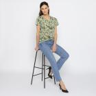 FASHION NEWS Damen-Shirt Blätter grün/multicolor M/L - 38-42 - 114019500001 - 1 - 140px