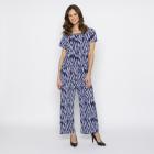 FASHION NEWS Damen-Hose Blätter blau/multicolor M/L - 38/40 - 114020000001 - 1 - 140px