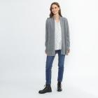 100% KASCHMIR Jacke Schalkragen grau melange 50/52 - 114106900005 - 1 - 140px