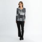 CHRISTIAN MATERNE Damen-Shirt hellgrau/schwarz 36/38 - 114140300001 - 1 - 140px