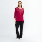 Lounge Collection by H. Schuberth Strass-Shirt rot 36/38 - 114216000001 - 1 - 140px