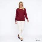 CHRISTIAN MATERNE Damen-Pullover Spitze dunkelrot 48/50 - 114257300004 - 1 - 140px