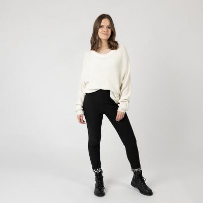 FASHION NEWS Thermo-Fleece-Leggings schwarz/multi
