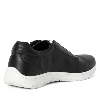 Andrea Conti Damen Lederslipper schwarz