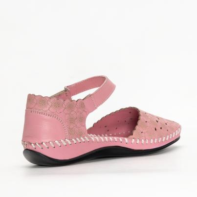 Andrea Conti Damen Lederballerina rosa