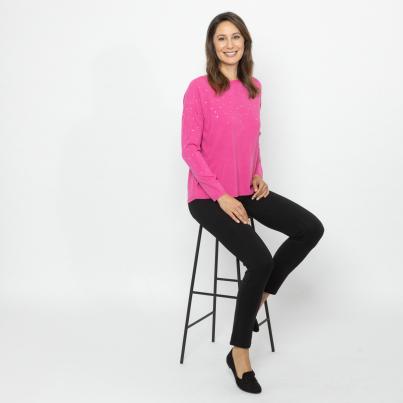 Cashmerelike by BLUE SEVEN Pullover fuchsia