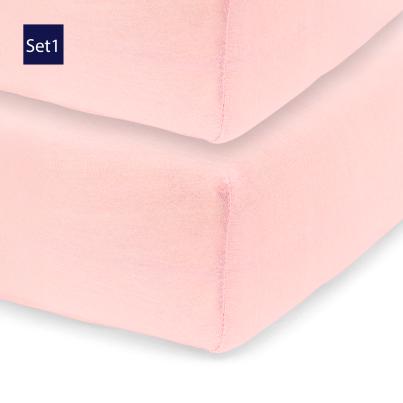 Spannbettlaken Set 4tlg. 100x200cm