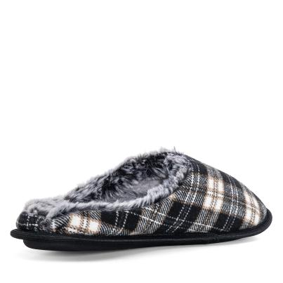 NORWAY ORIGINALS Herrenhausschuh schwarz Karo