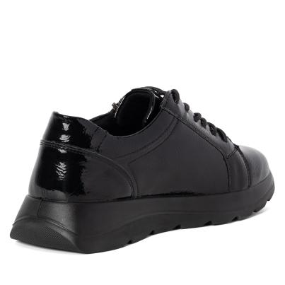 TOPWAY COMFORT Damenschnürer schwarz