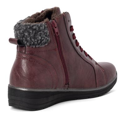 TOPWAY COMFORT Damenstiefeletten burgundy