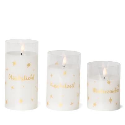 LED-Kerzenset Winter 3tlg.