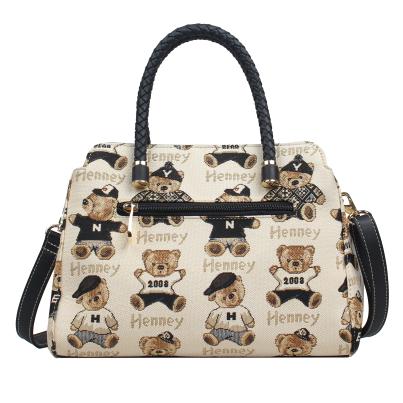 Henney Bear Henkeltasche schwarz/multicolor