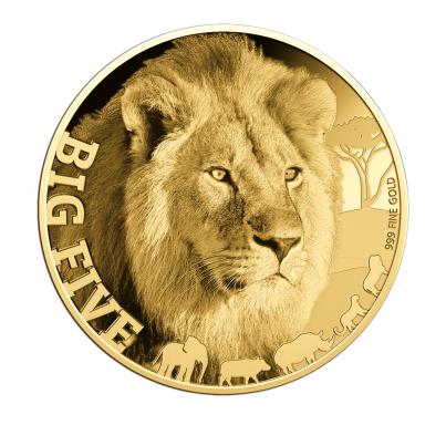 5er Set Goldmünzen "Africa Wildlife", je 1/200 oz.