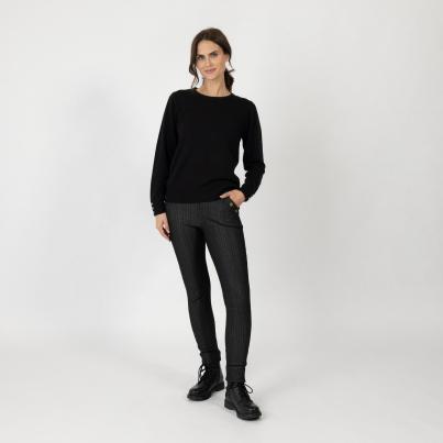 FASHION NEWS Thermo-Fleece-Jeans-Leggings schwarz