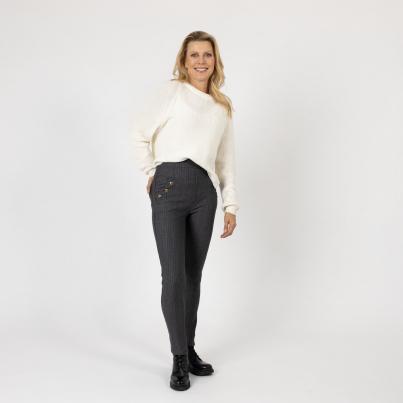 FASHION NEWS Thermo-Fleece-Jeans-Leggings grau