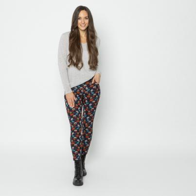 FASHION NEWS Thermo-Fleece-Leggings marine/multi