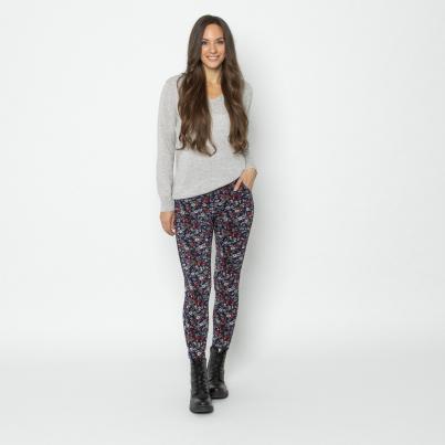 FASHION NEWS Thermo-Fleece-Leggings marine/multi