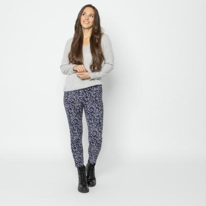 FASHION NEWS Thermo-Fleece-Leggings marine/beige