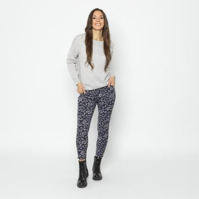 FASHION NEWS Thermo-Fleece-Leggings marine/beige