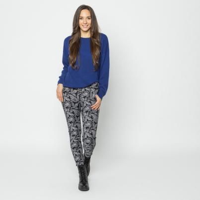 FASHION NEWS Thermo-Fleece-Leggings schwarz/weiß