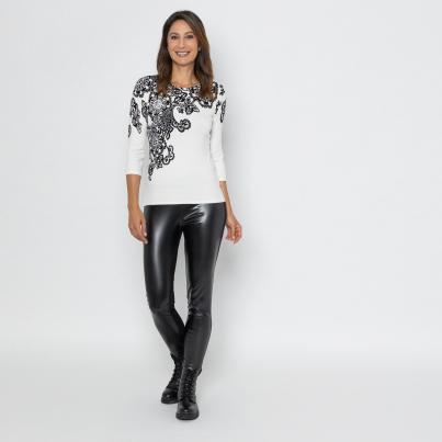 MILANO Design Leggings 'Lucia' schwarz