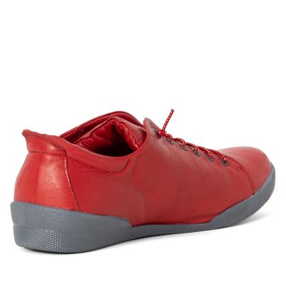 Andrea Conti Damen Lederslipper chili