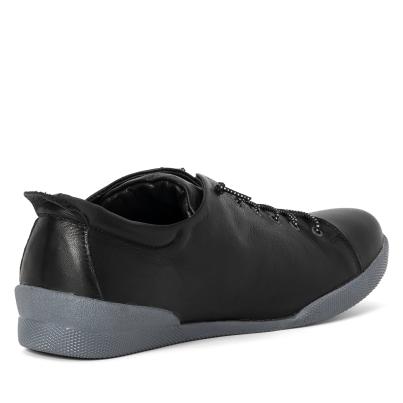 Andrea Conti Damen Lederslipper schwarz