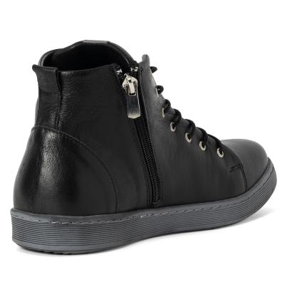 Andrea Conti Damen Lederhochschnürer schwarz