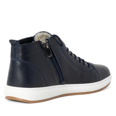 Andrea Conti Damen Lederschnürer dunkelblau