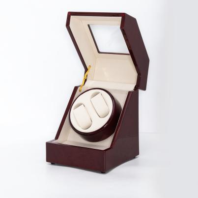 2er Uhrenbeweger "Penta" Wurzelholz rot