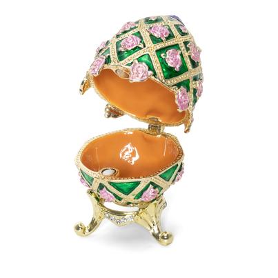 Schmuck Deko Ei Rose