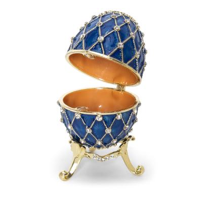 Schmuck Deko Ei royalblau