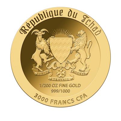 Goldmünze "Portrait Martin Luther" 1/200 oz.