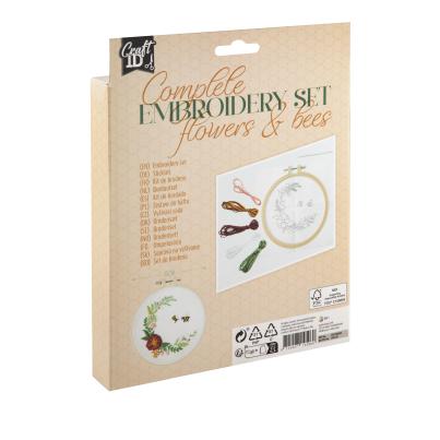 Embroidery set Blumen & Bienen 15,2cm