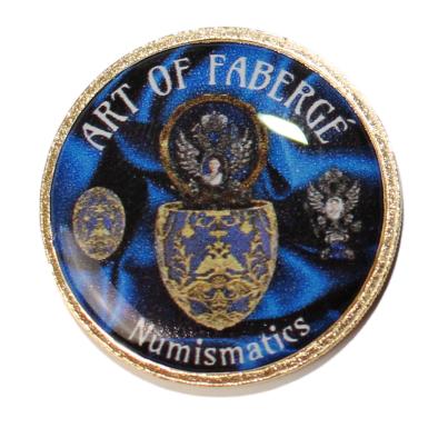 Aufsteller & Münze 'Art of Fabergé Numismatics'
