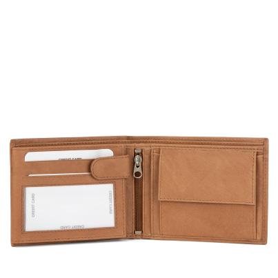 TESORO Lederbörse Büffel camel