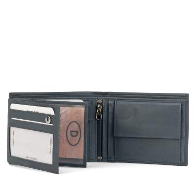 TESORO Lederbörse Wolf grau