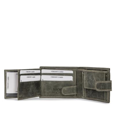 TESORO Hunter-Lederbörse oliv