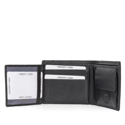 TESORO Lederbörse schwarz